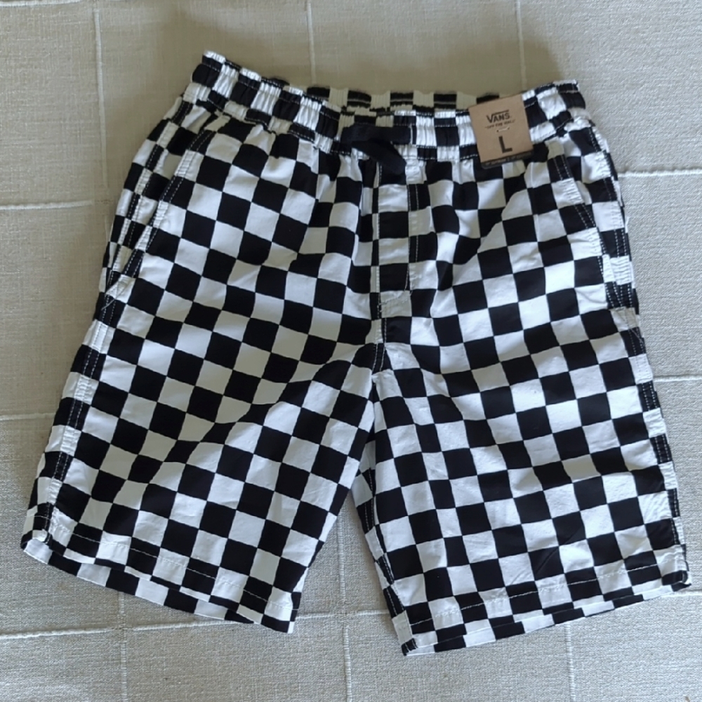 Vans Checkerboard Shorts Kids Size Large